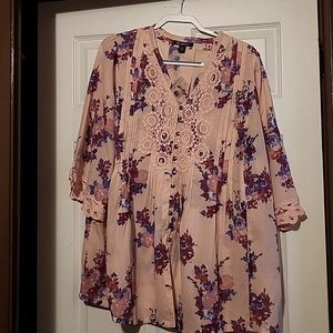 Women's size 20w blouse, pink